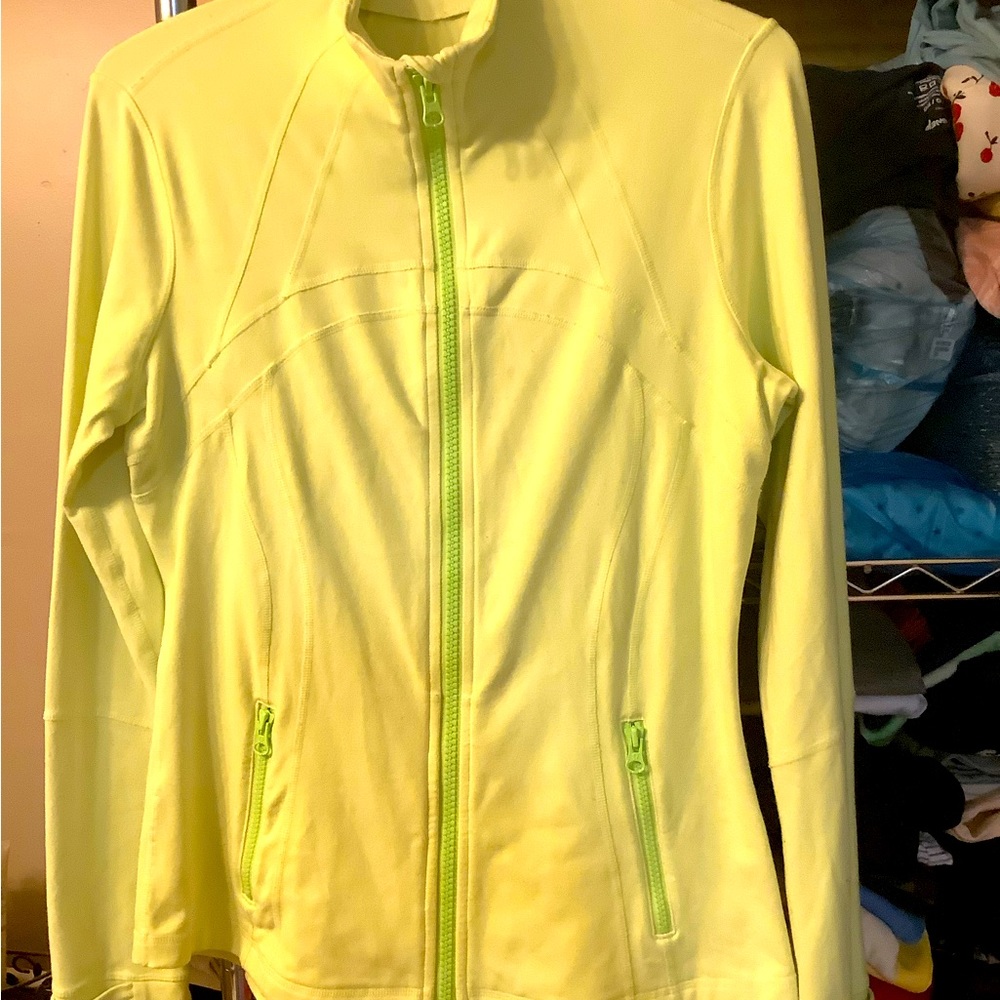 LuLulemon Neon Green Size 10 Athletic Jacket